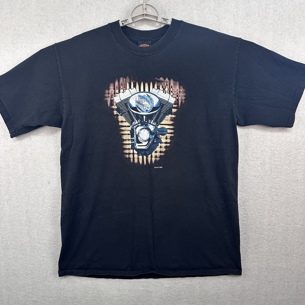 Harley-Davidson Men's XL V-Twin Engine Block T-Shirt Cabo San Lucas Baja Mexico